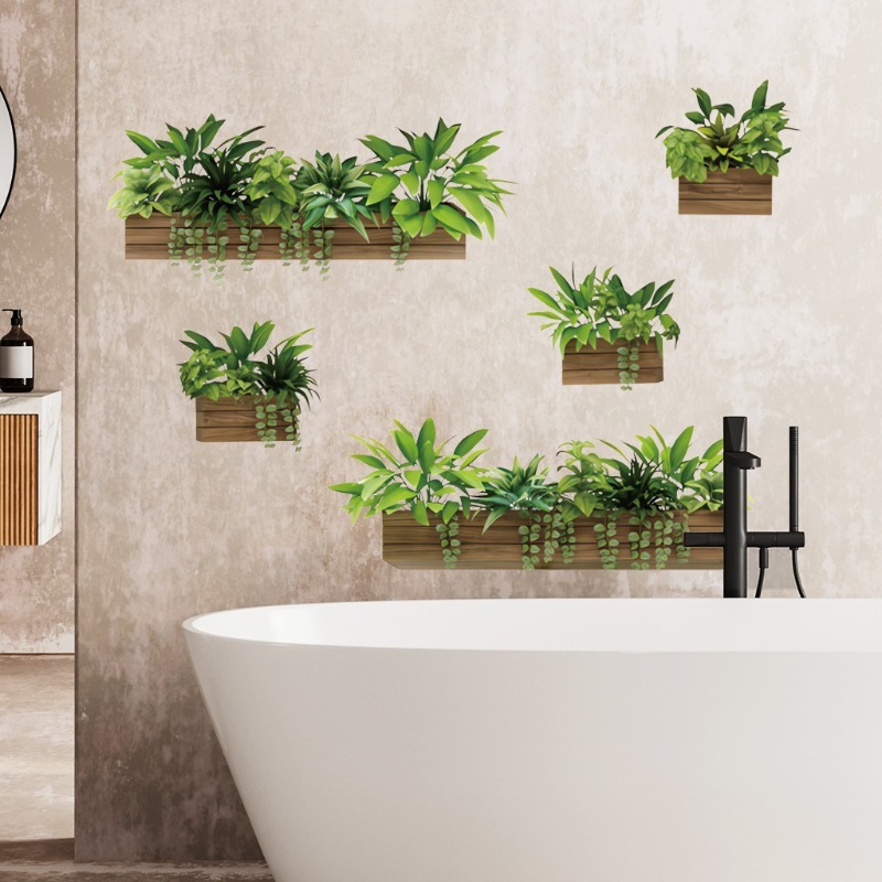 取り外し可能な3D鉢植え棚ウォールステッカー、リビングルーム - Monstera Thai Constellation のレビューと価格