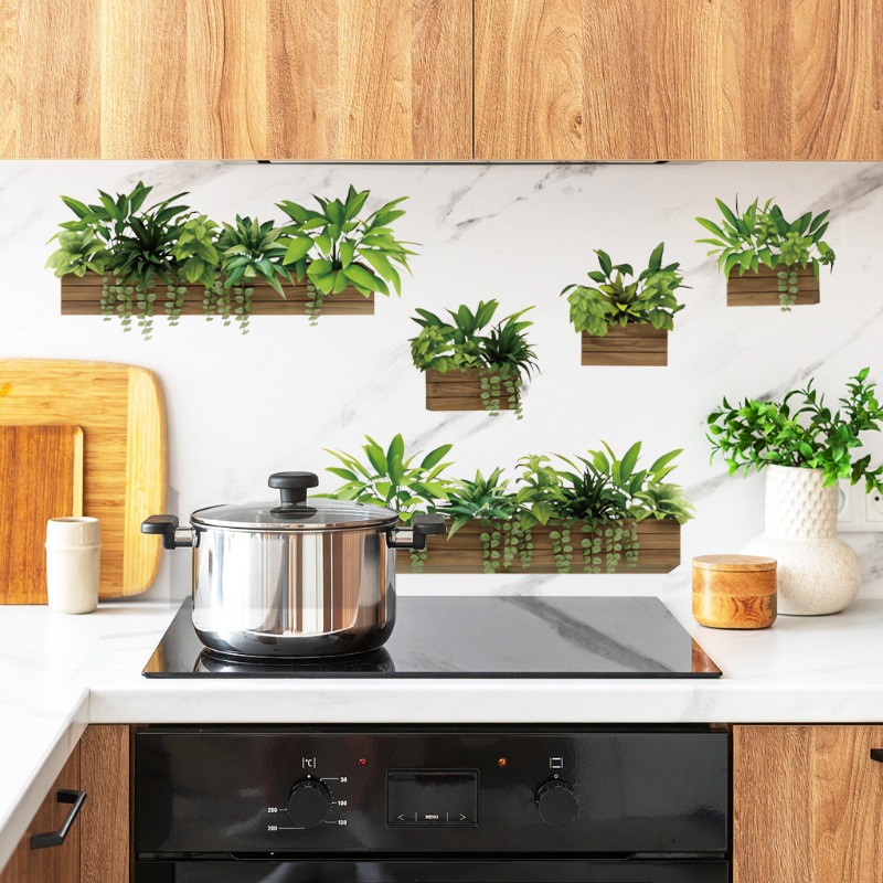 取り外し可能な3D鉢植え棚ウォールステッカー、リビングルーム - Monstera Thai Constellation のレビューと価格